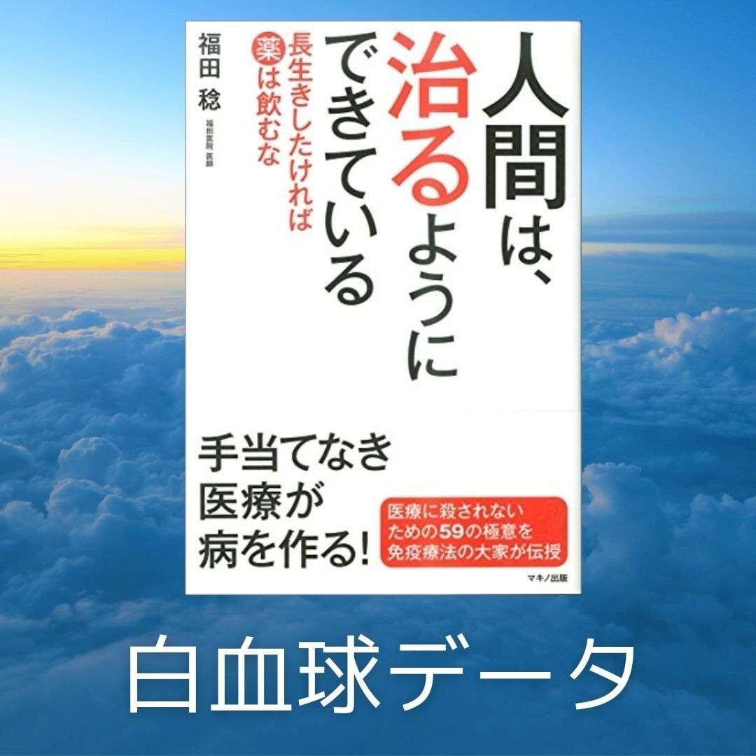 人間は治るようにできている　白血球データ